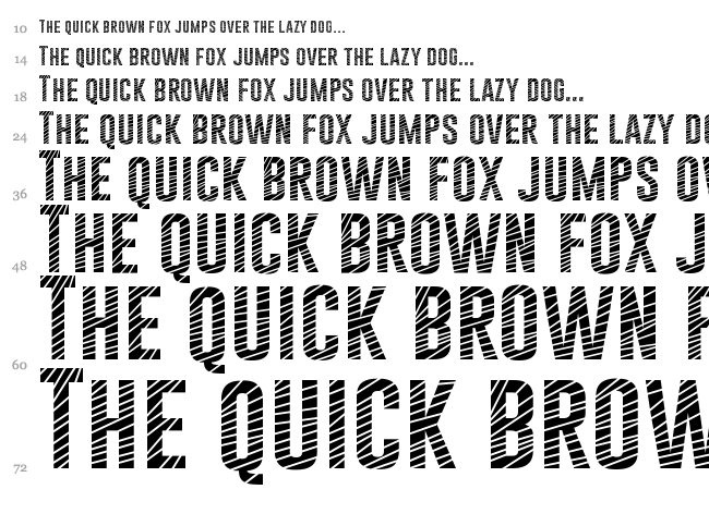 Gobold font waterfall